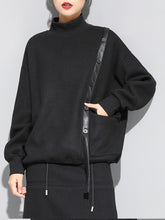 Dark Street Stand Collar Sweatshirt Stitching T-Shirt